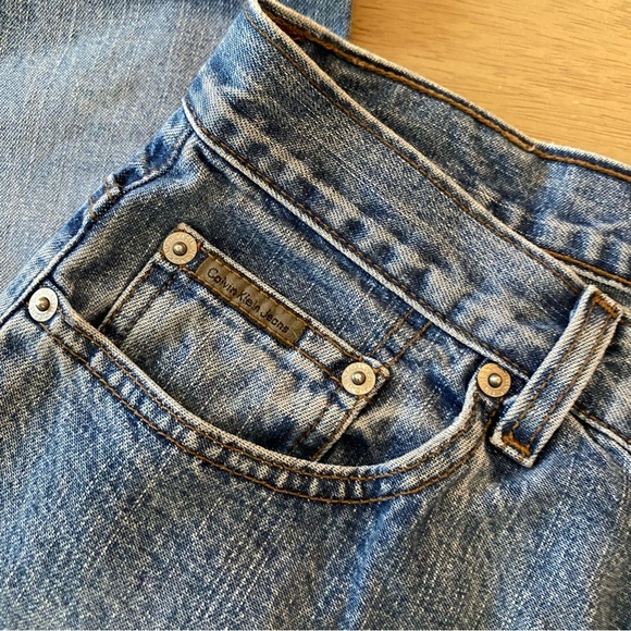 VTG 90s Ck Calvin Klein High Waisted Straight Leg Jeans | 26 - Picture 9 of 13